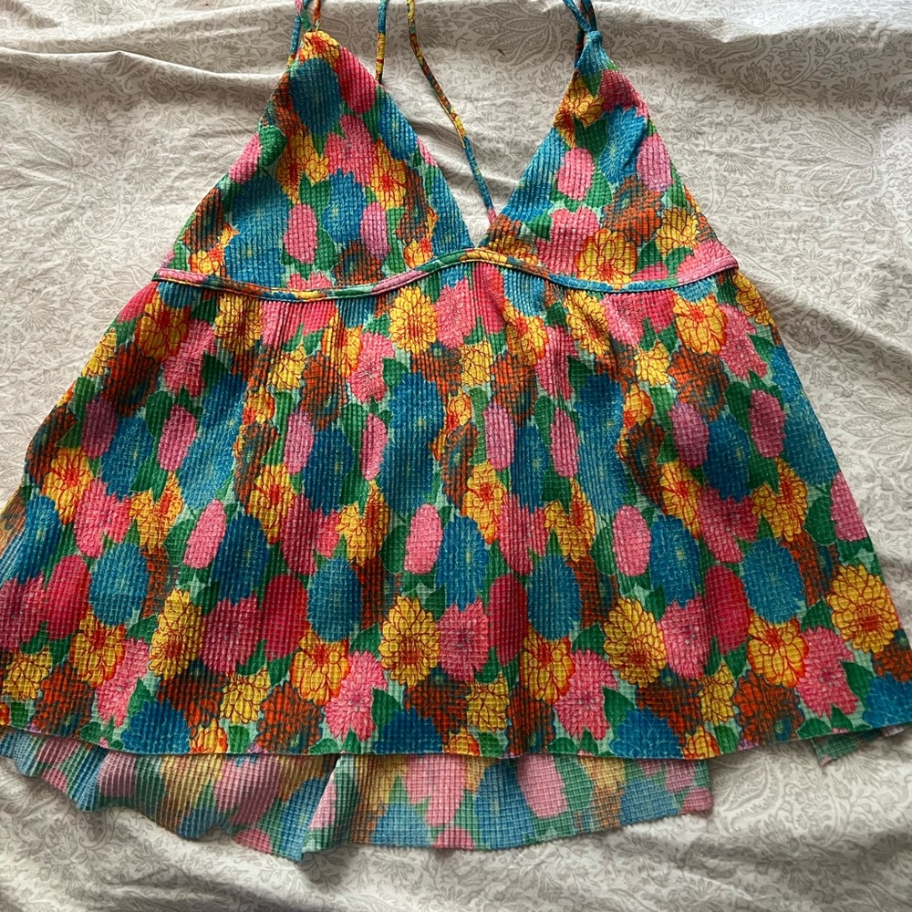 Zara Strappy Babydoll Top